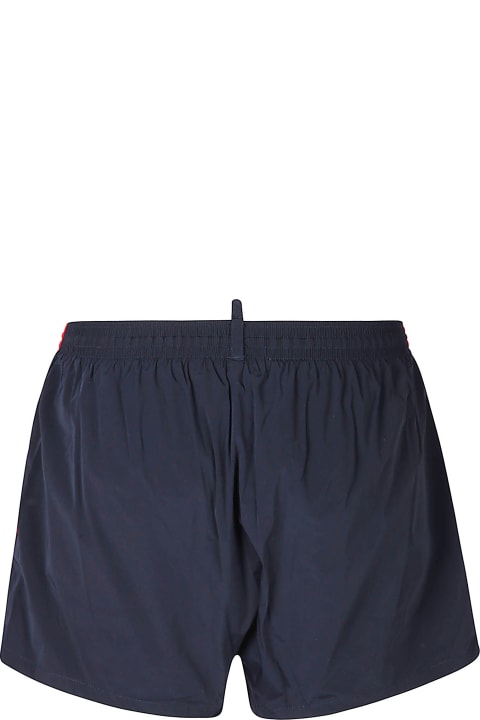 Dsquared2 Pants for Men Dsquared2 Stripe Sided Logo Detail Swim Shorts