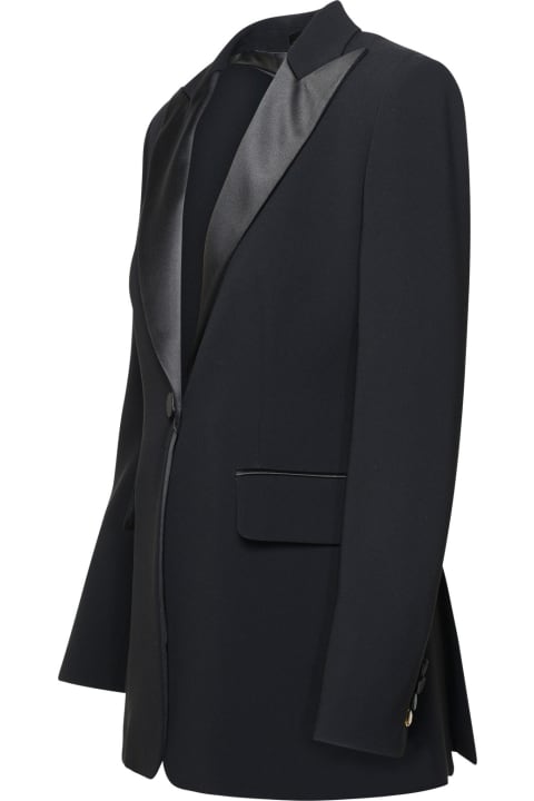 Max Mara Pianoforte Coats & Jackets for Women Max Mara Pianoforte 'plinio' Black Acetate Blend Jacket
