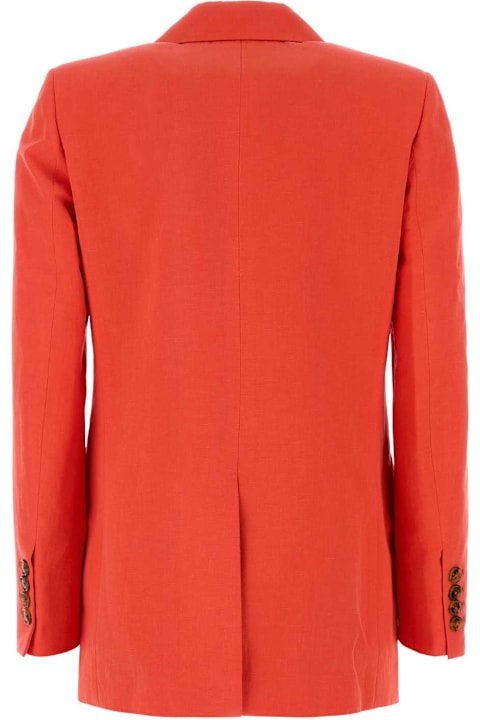 Blazé Milano Clothing for Women Blazé Milano Coral Silk Blend Flica Everyday Blazer