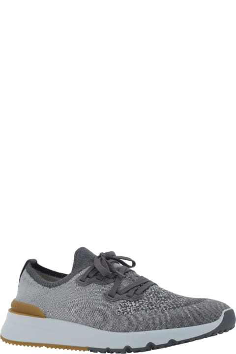 Homeware Brunello Cucinelli Knit Chine Sneakers
