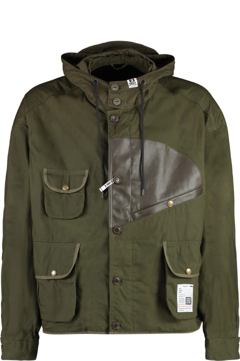 Coats & Jackets for Men Mihara Yasuhiro Hooded Windbreaker