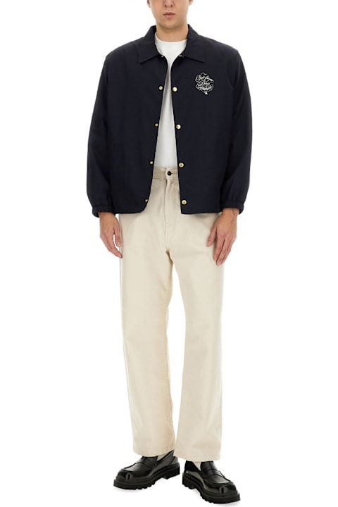 Drôle de Monsieur Coats & Jackets for Men Drôle de Monsieur Vignes Slogan Print Jacket
