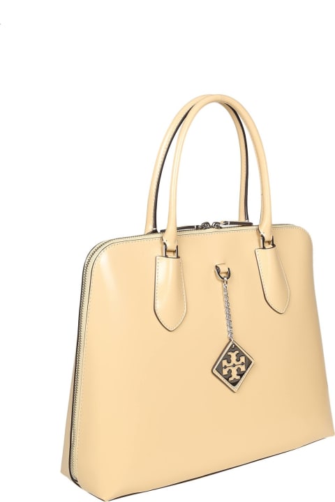 Tory Burch Totes for Women Tory Burch Swing Bag In Almond Brushed Leather