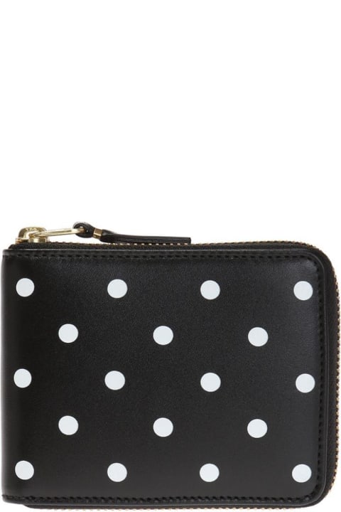 Fashion for Men Comme des Garçons Wallet Polka Dot Printed Zip-around Wallet