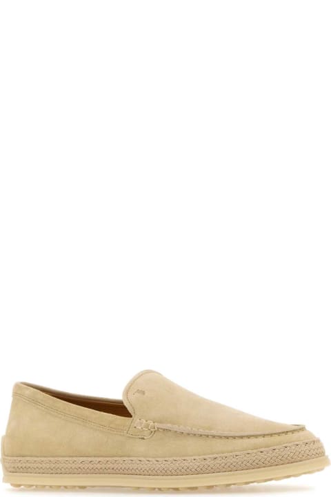 Tod's Flat Shoes for Women Tod's Sand Suede Loafers