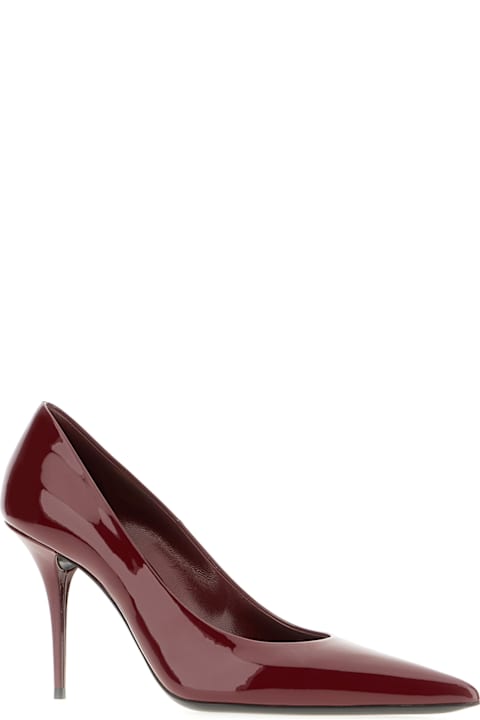 Saint Laurent Shoes for Women Saint Laurent Burgundy Leather Norma Pumps