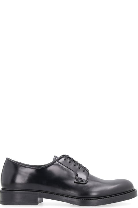 Prada Laced Shoes for Men Prada Almond Toe Derby Shoes