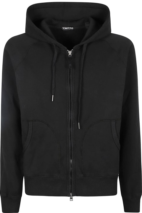Fleeces & Tracksuits for Men Tom Ford Plain Zipped Hoodie
