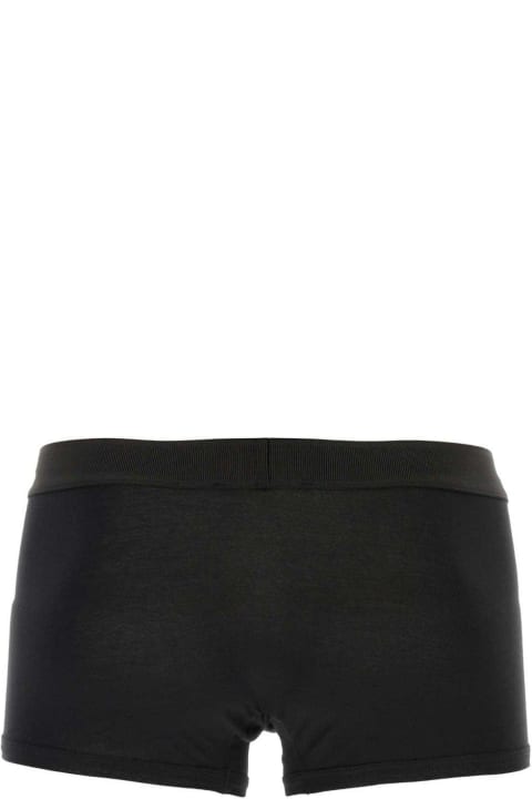 Underwear for Men Versace 90s Logo-waistband Stretched Boxer Briefs