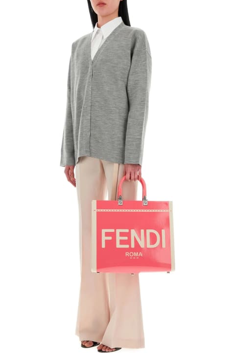 Fendi Clothing for Women Fendi Light Pink Gabardine Pant