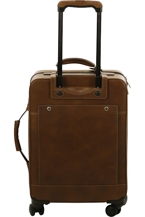 Luggage for Men Brunello Cucinelli Calfskin Trolley With Grain