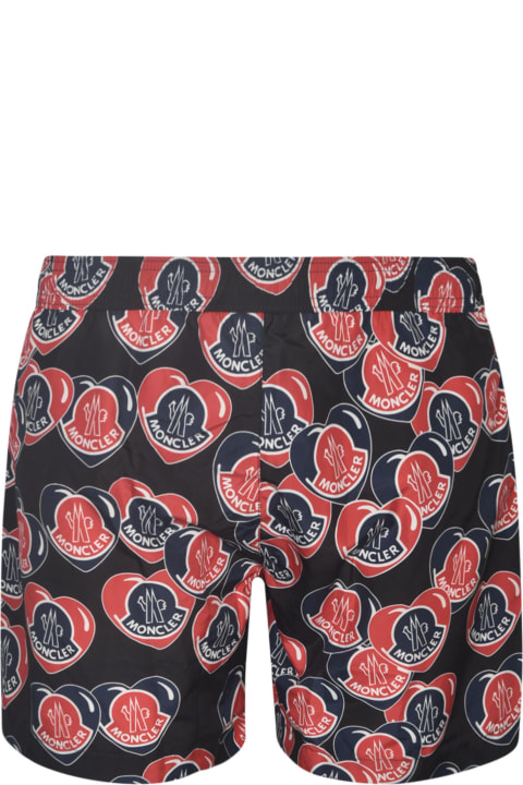 メンズ Monclerのボトムス Moncler Logo Printed Shorts