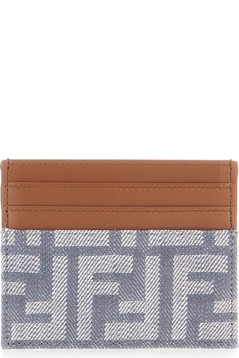 Fendi Accessories for Women Fendi Multicolor Leather And Fabric Cardholder