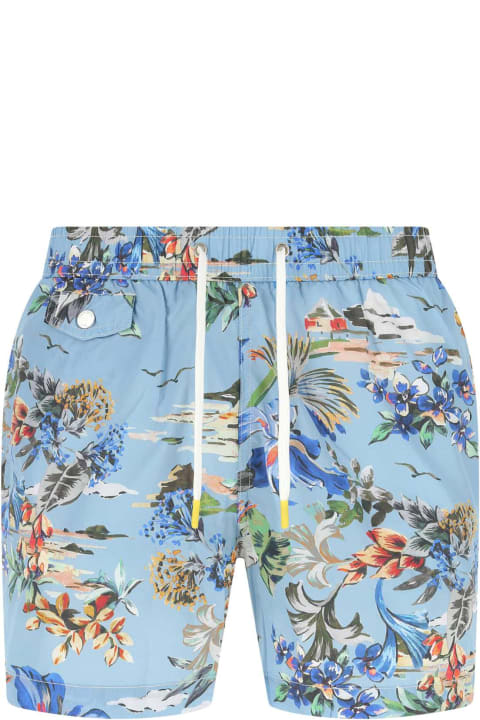 Hartford Swimwear for Men Hartford Printed Polyester Swimming Shorts
