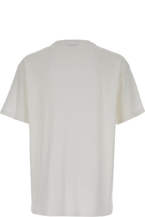 Polo Ralph Lauren Topwear for Men Polo Ralph Lauren White T-shirt With Logo Teddy Bear In Cotton Man