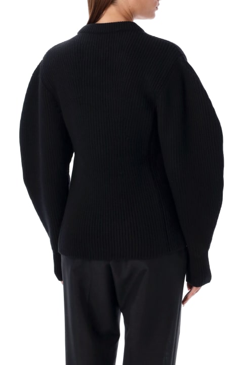 آخر صيحات الموضة من السيدات Jil Sander Baloon Sleeve Fisherman Sweater