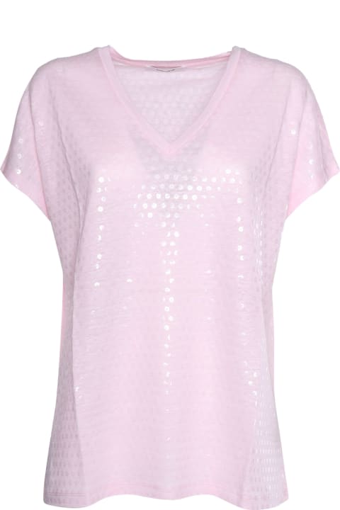 Fashion for Women Kangra Pink Linen T-shirt