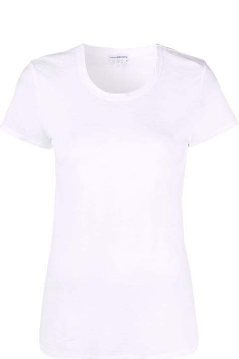 James Perse Clothing for Women James Perse Sheer Scub Crew Nwck Tee