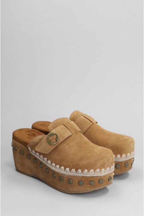 Mou Shoes for Women Mou Clog Slipper-mule In Leather Color Suede