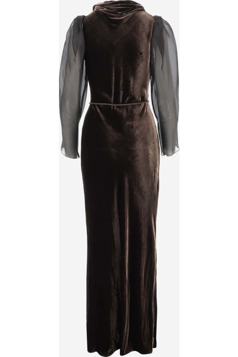 Stephan Janson Dresses for Women Stephan Janson Viscose Blend Velvet Long Dress