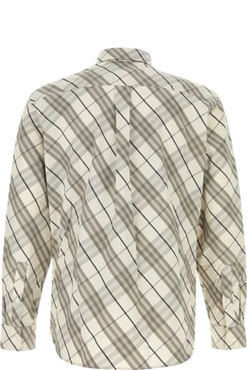 Burberry قمصان لـ القسم الرجالي Burberry Embroidered Poplin Shirt