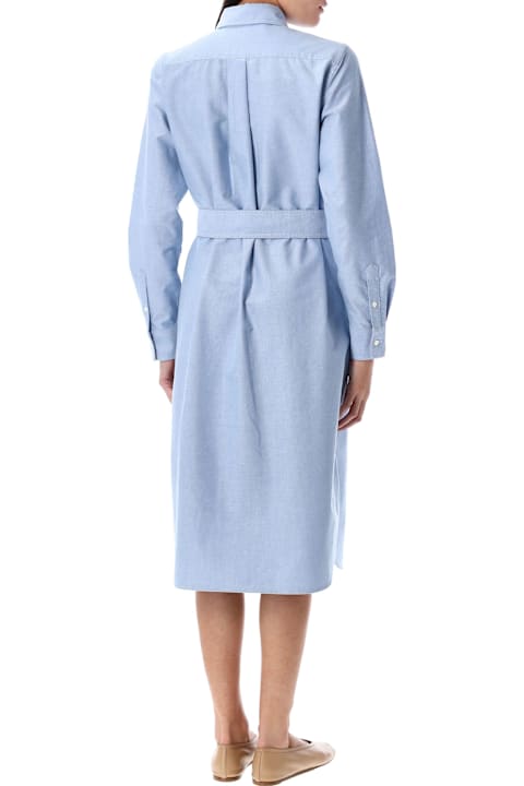 Polo Ralph Lauren Dresses for Women Polo Ralph Lauren Belted Cotton Oxford Shirtdress