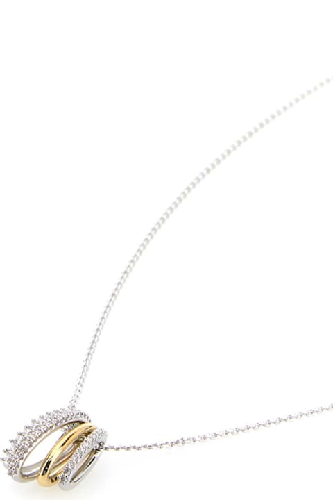 Swarovski for Men Swarovski Silver Metal Hyperbola Necklace