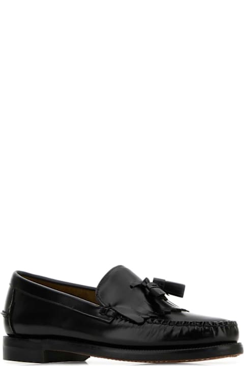 Sebago Shoes for Men Sebago Black Leather Paul Loafers