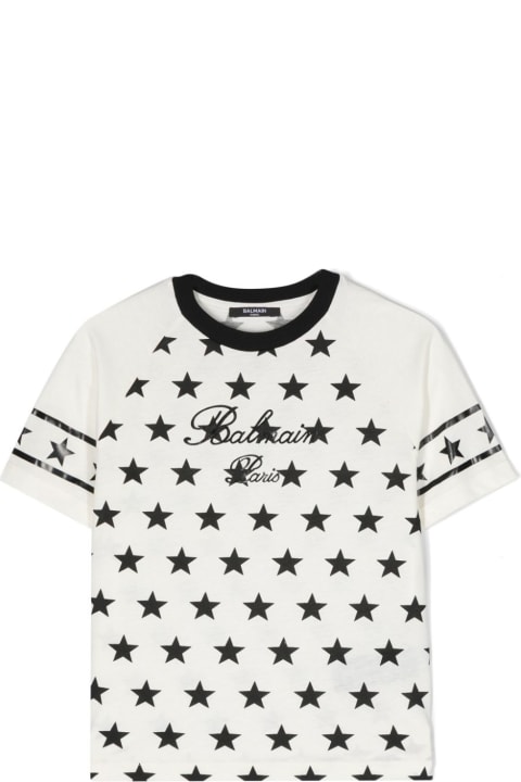 T-Shirts & Polo Shirts for Boys Balmain T-shirt Con Stampa