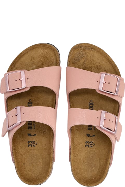 Homeware Birkenstock Birkenstock Arizona Kids Birko-flor® Nubuck Sandals Pink