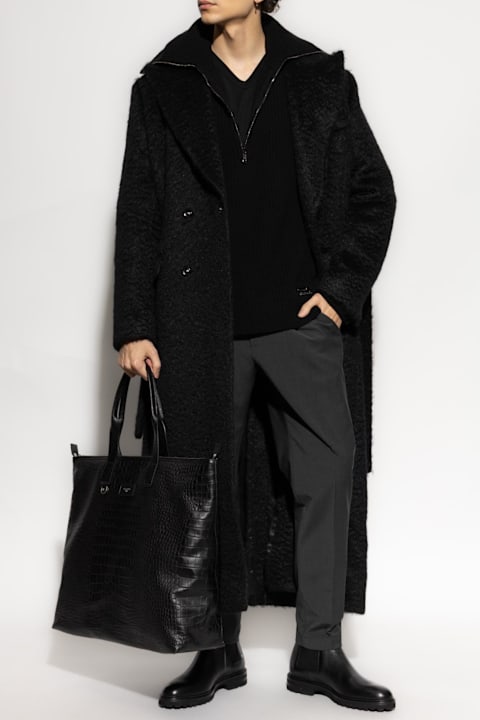 Dolce & Gabbana Sweaters for Men Dolce & Gabbana Dolce & Gabbana Wool Sweater With Wide Collar