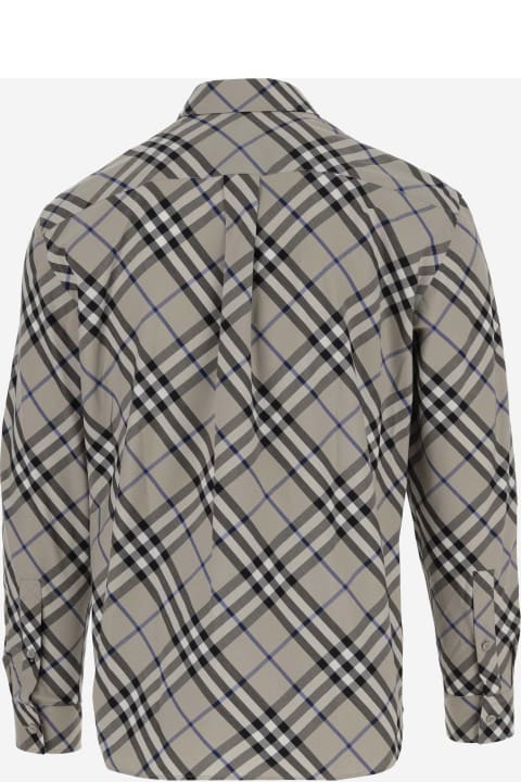 メンズ Burberryのシャツ Burberry Cotton Shirt With Check Pattern