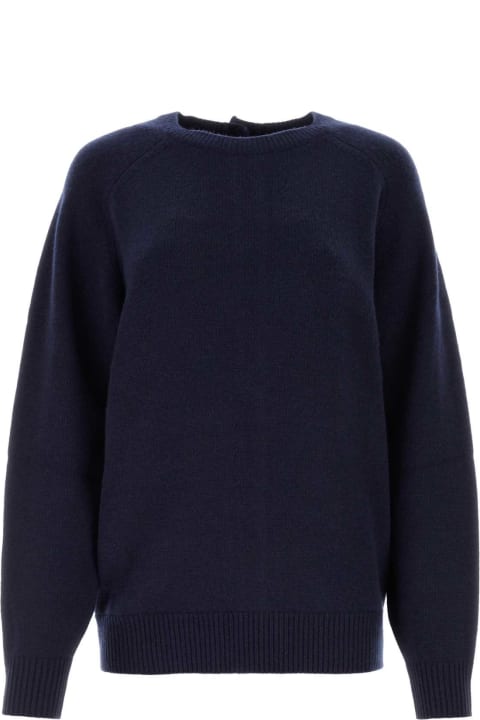 Sweaters for Women Isabel Marant Midnight Blue Wool Blend Oversize Lison Sweater