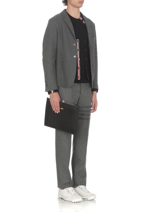 Homeware Thom Browne Jersey Stitch V-neck Cardigan
