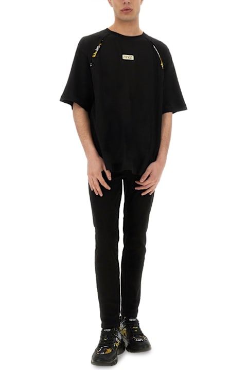 Versace Jeans Couture for Men Versace Jeans Couture T-shirt With Baroque Outline Inserts