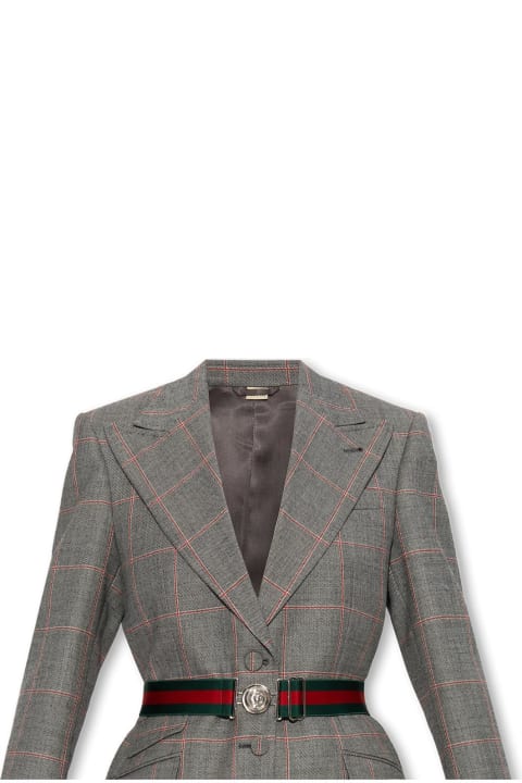 Gucci Sale for Women Gucci Belted Wool Blazer