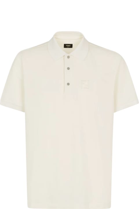 Topwear for Men Fendi Polo Ff Embossed Piquet