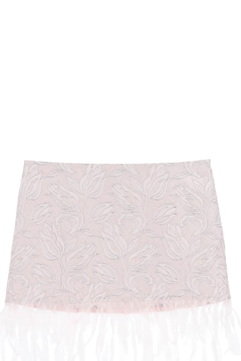 Jacquard Fabric Mini Skirt