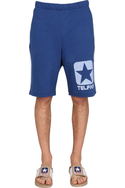 Telfar Pants for Men Telfar Cotton Sweat Shorts Bermuda