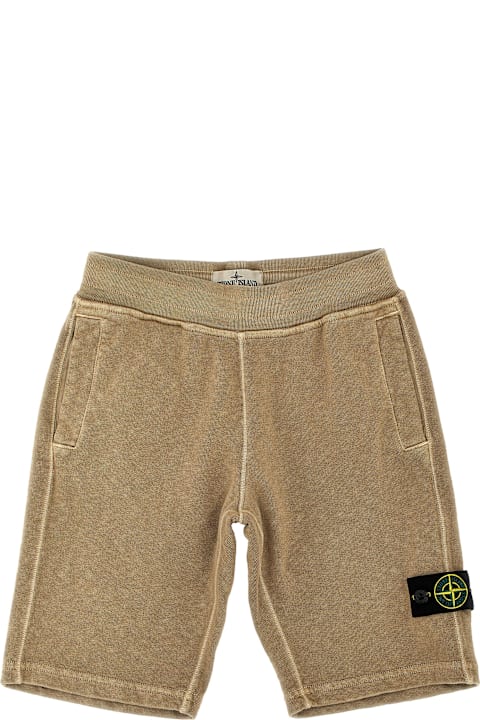 Homeware Stone Island Junior Logo Badge Bermuda Shorts