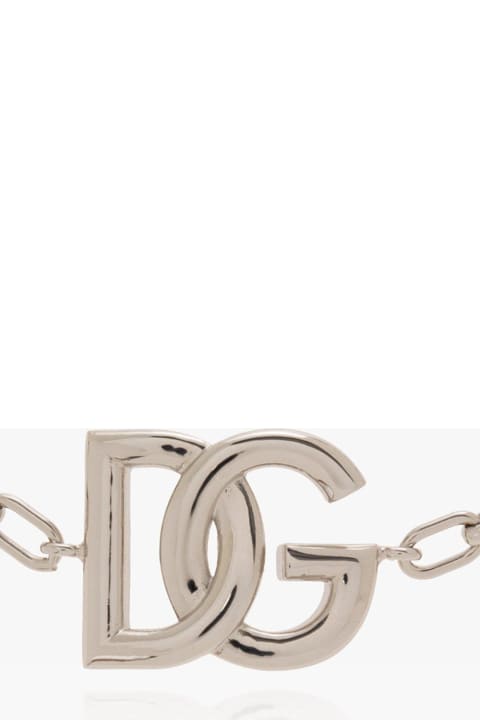 Jewelry for Men Dolce & Gabbana Logo Chain-link Bracelet