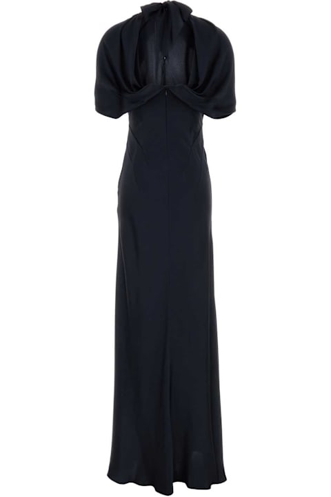 ウィメンズ新着アイテム Alberta Ferretti Midnight Blue Long Dress