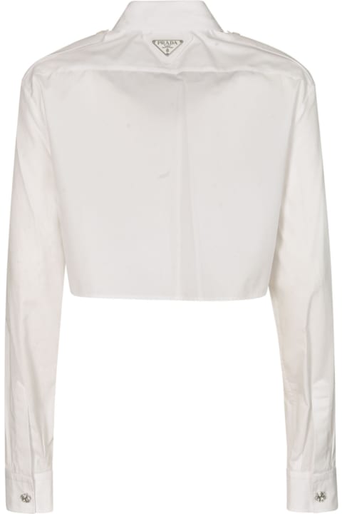 Prada for Women Prada Pocket Front Cropped Shirt