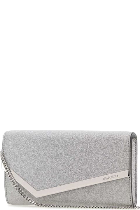 Jimmy Choo for Women Jimmy Choo Embellished Leather Emmie Clutch