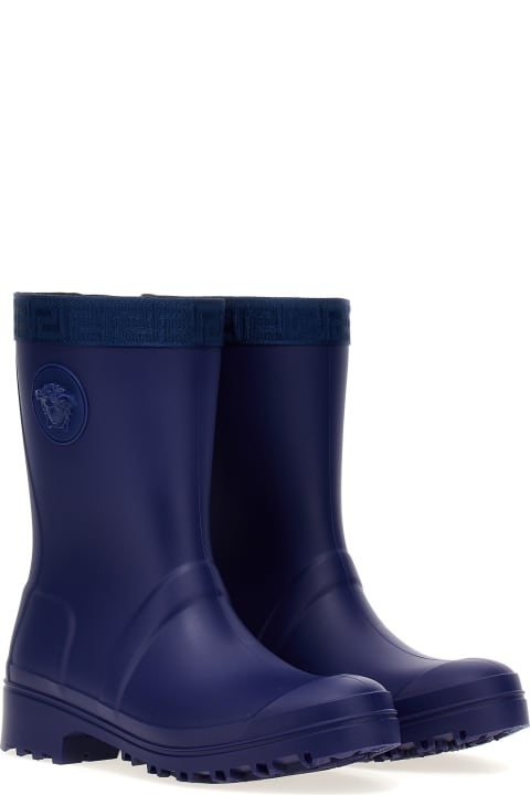 Versace Shoes for Baby Boys Versace 'greca' Rain Boots