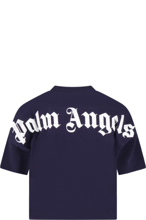 PALM ANGELS t-shirt Light Blue for boys