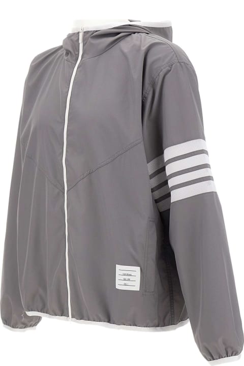 Thom Browne for Men Thom Browne Technical Fabric Hooded Jacket