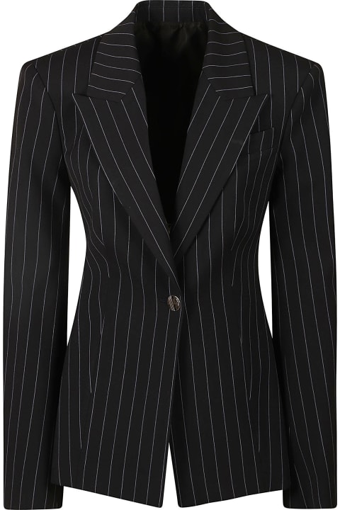 Coats & Jackets for Women The Attico Single Button Striped Blazer