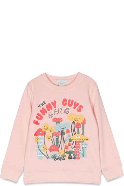 Stella McCartney Kids Sweaters & Sweatshirts for Baby Girls Stella McCartney Kids Funny Guys Crewneck Sweatshirt