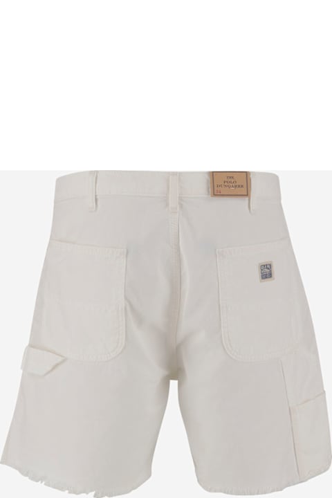 メンズ Polo Ralph Laurenのボトムス Polo Ralph Lauren Cotton Short Pants With Frayed Edges